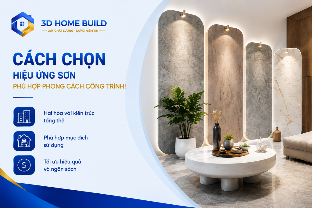 3D HOME BUILD_Cách chọn hiệu ứng sơn