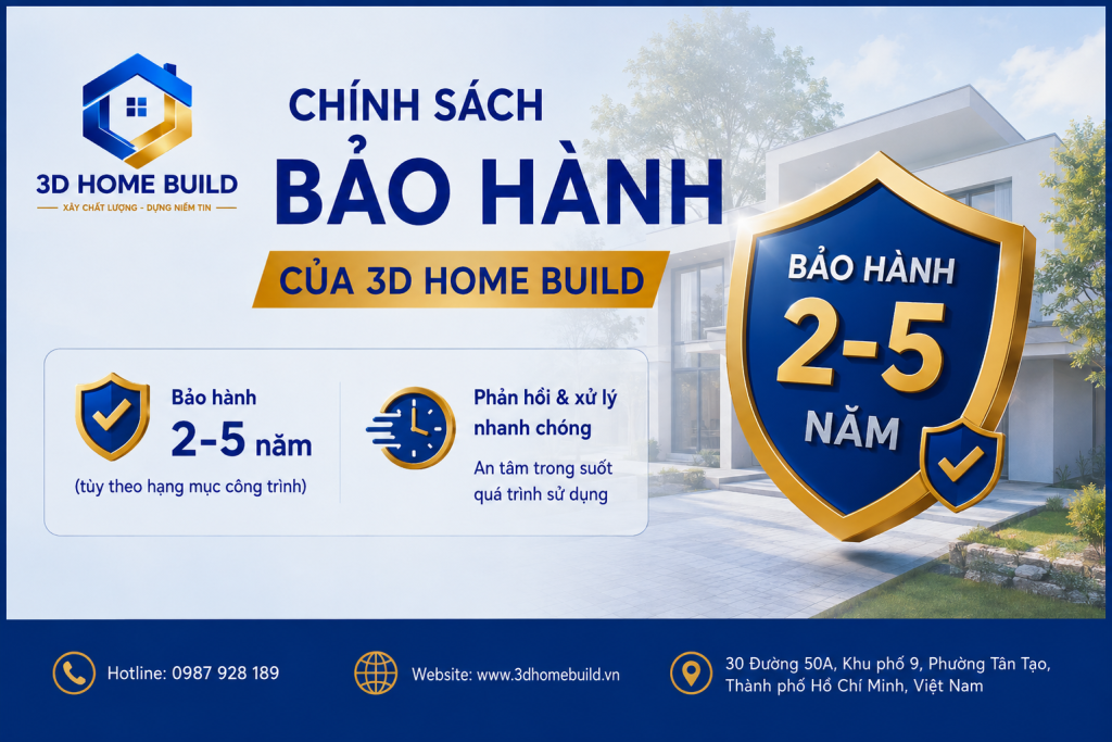 3D HOME BUILD_Chính sách bảo hành