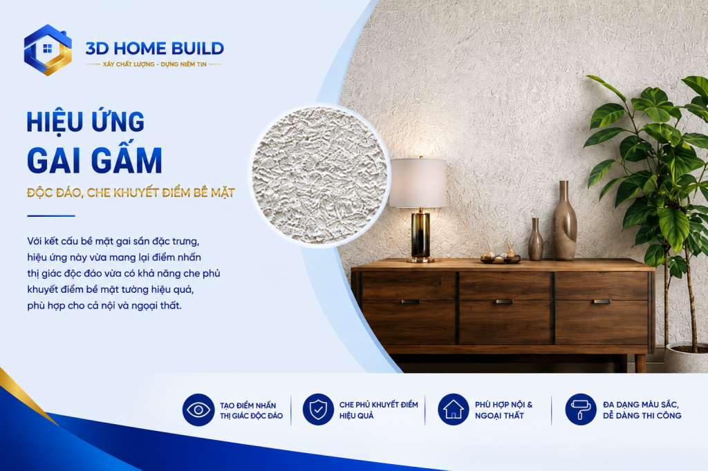 3D HOME BUILD_Hiệu ứng gai gấm