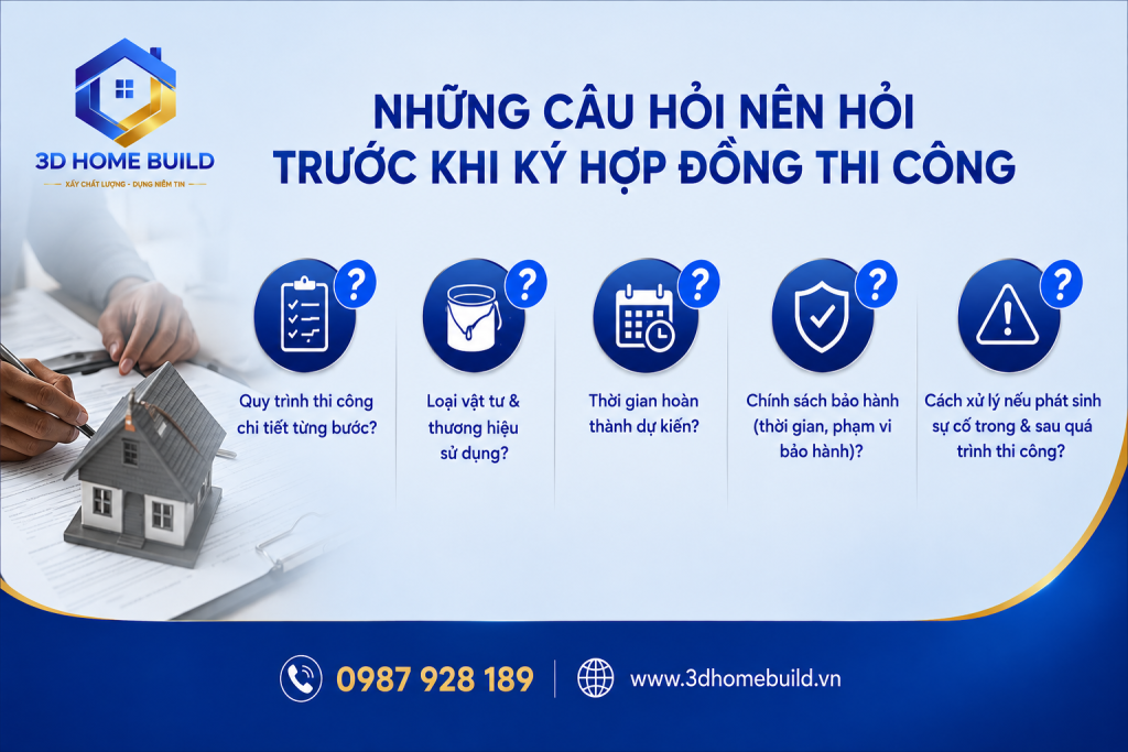 3D HOME BUILD_Những câu hỏi nên hỏi trước khi ký hợp đồng thi công