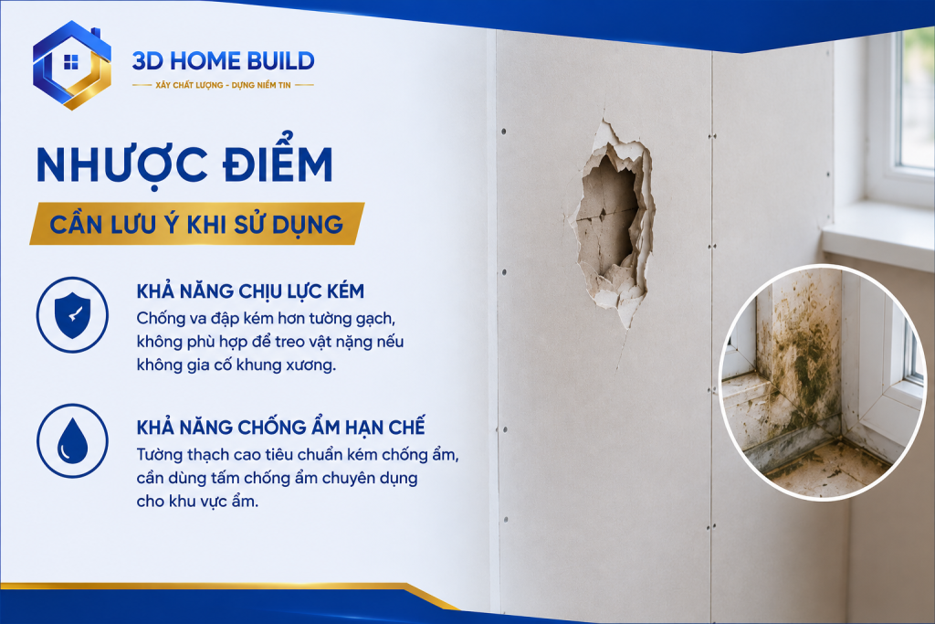 3D HOME BUILD_Nhược điểm cần lưu ý khi sử dụng