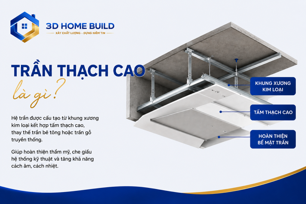 3D HOME BUILD_Trần thạch cao là gì