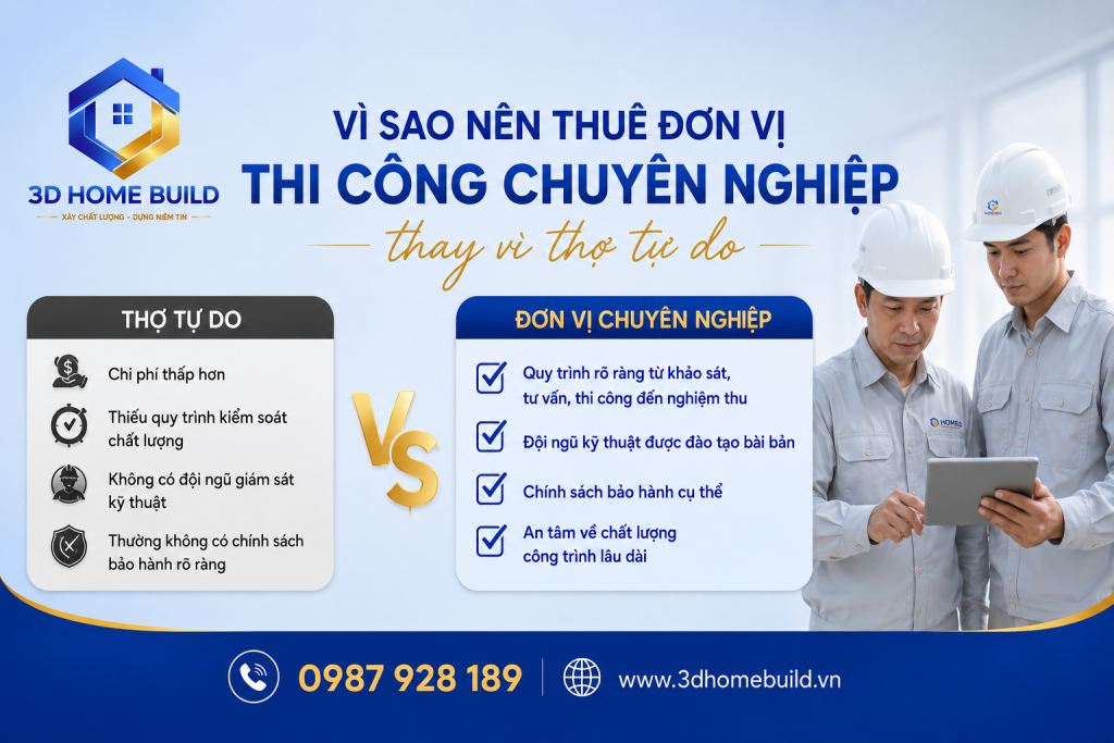 3D HOME BUILD_Vì sao nên thuê đơn vị thi công chuyên nghiệp